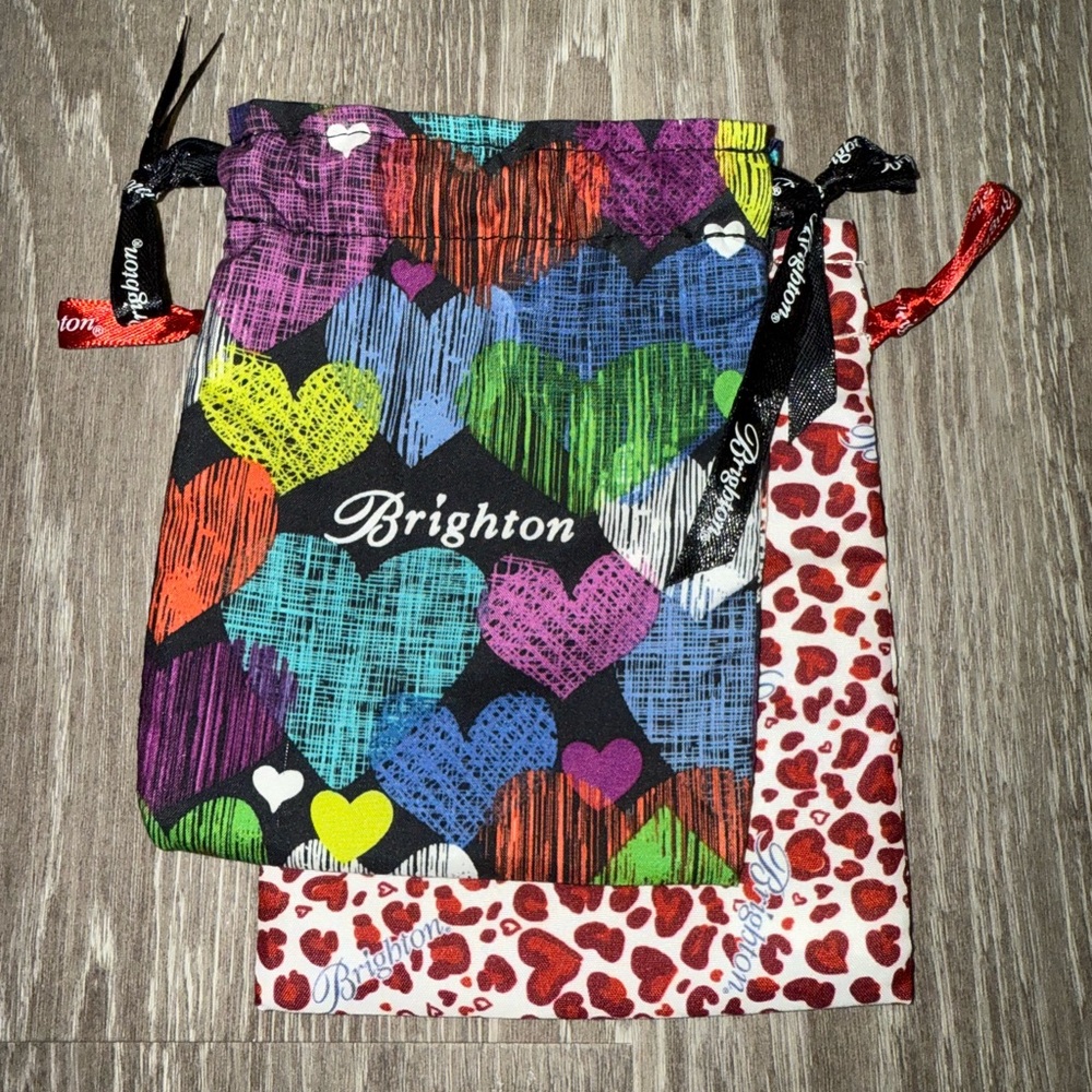 Brighton Heart Print jewelry Pouches